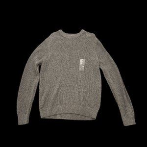 Uniqlo Middle Gauge Ribbed Fisherman Sweater Grey Medium Men's Brand New